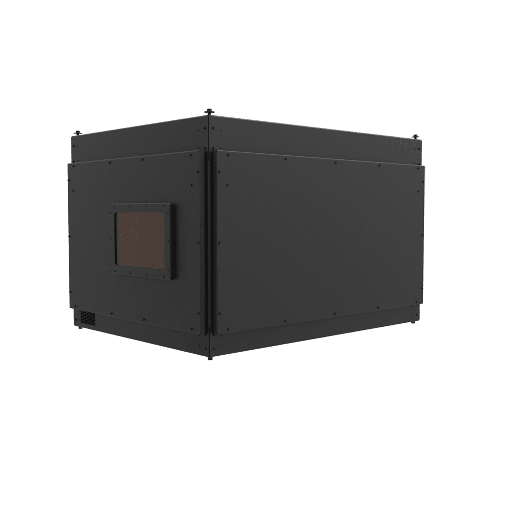 Internally Ventilated, Sound Isolated Projector Enclosure